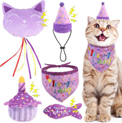 BINGPET pack anniversaire devant boîte montrant contenu festif et complet