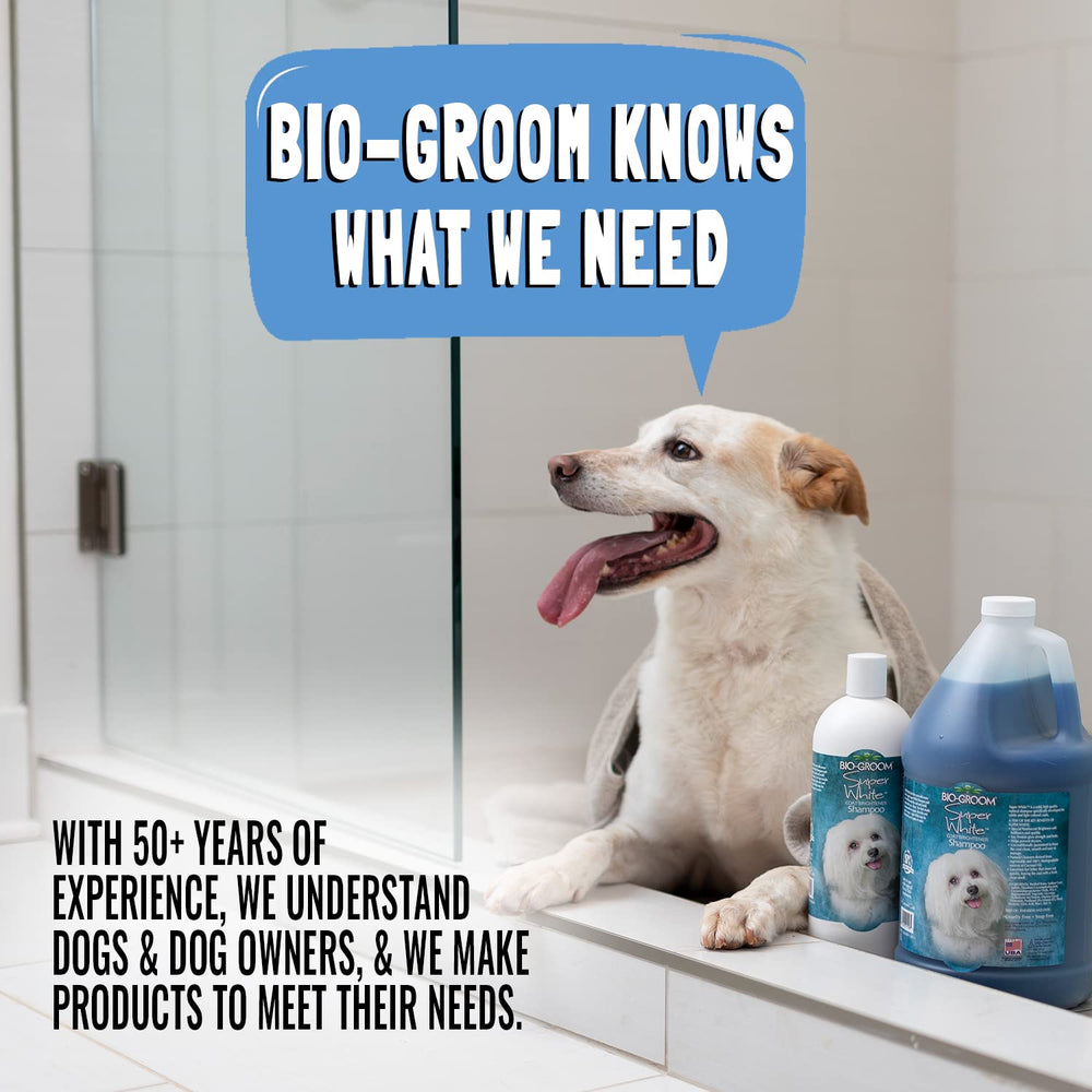 Bio-Groom pelage brillant avant et après lavage montrant la brillance