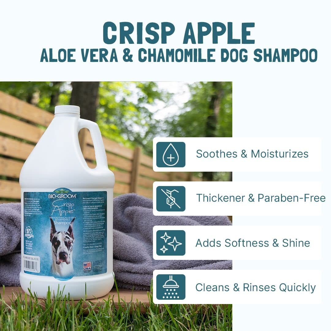 Bio-Groom gallon comparé à une bouteille pour visualiser le volume économique