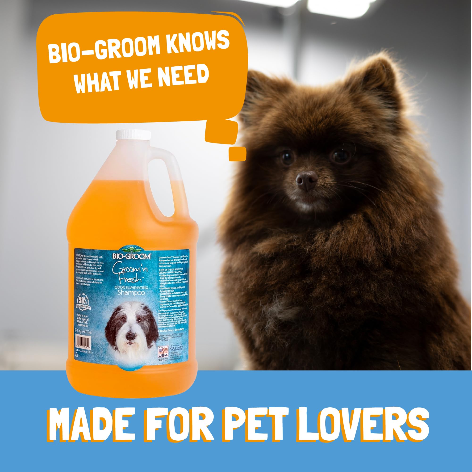 Bio-Groom mousse de shampooing texture douce et hydratante visible