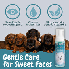 Bio-Groom texture appliquée sur gant absorbant pour nettoyage sans rinçage
