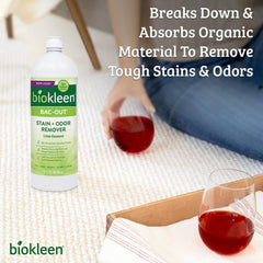 Texture du produit Biokleen Bac-Out en mousse montrant puissance nettoyante