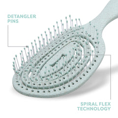 BioSilk brosse utilisée sur chien à poil long pour pelage lisse