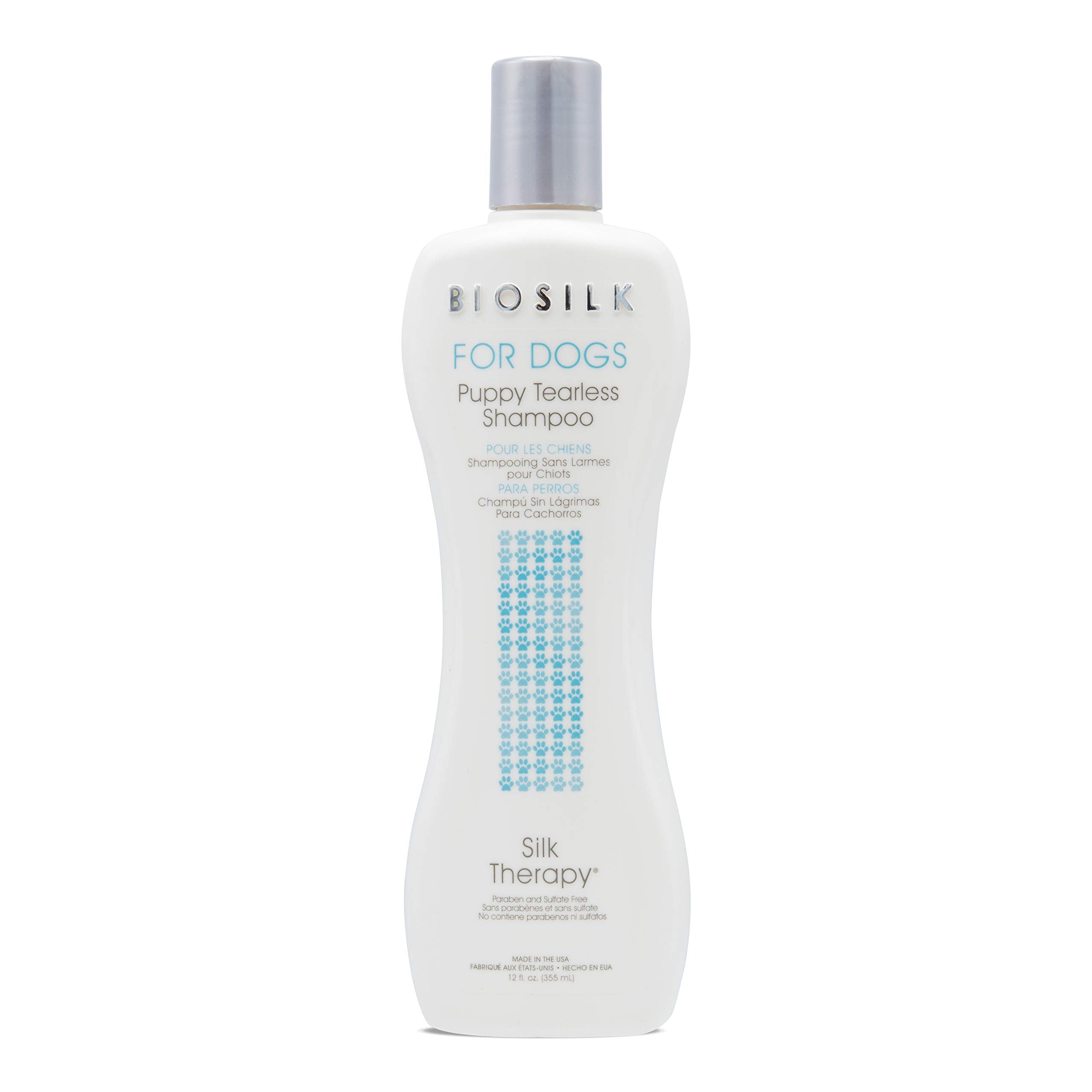 BioSilk flacon face montrant format 12 Fl Oz et maniabilité