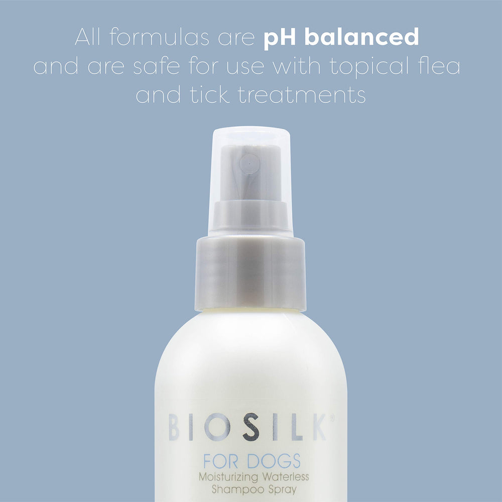 BioSilk texture du spray en gros plan illustrant hydratation du pelage