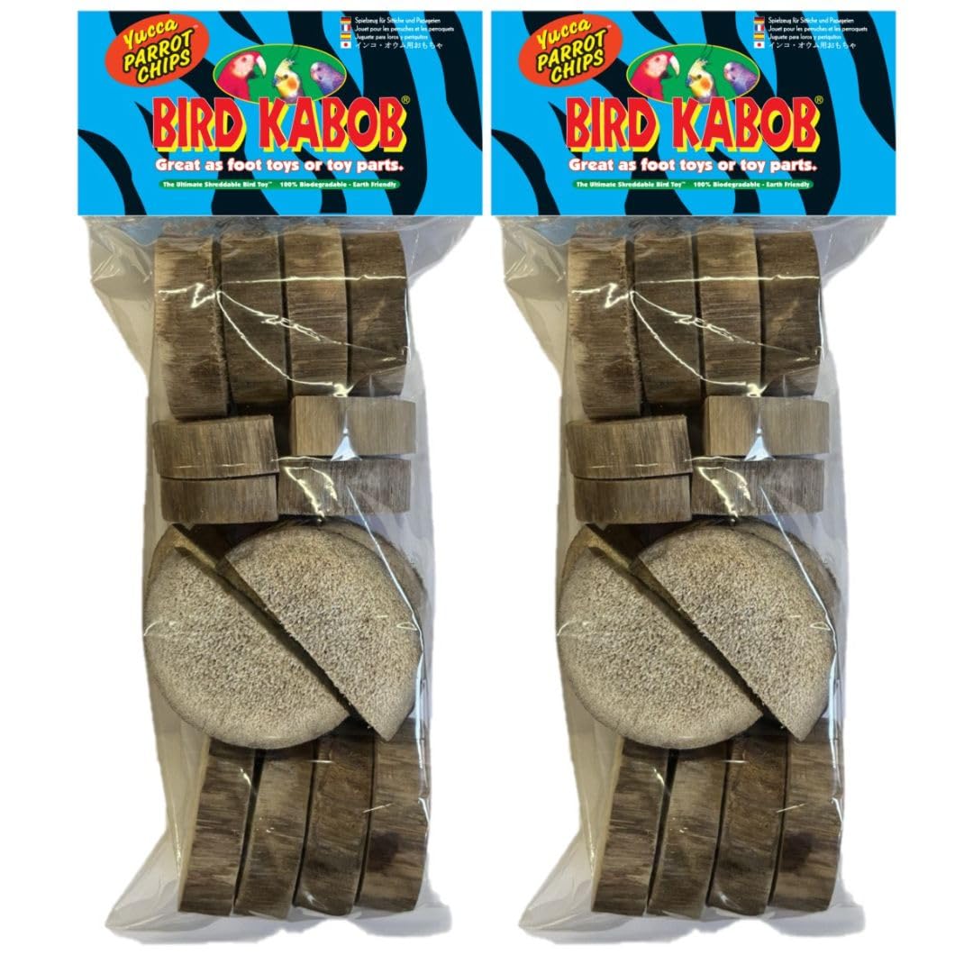 BIRD KABOB emballage avant montrant les chips, invite au divertissement naturel