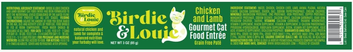 birdie & louie boîte et portion sur assiette démontrant présentation du repas
