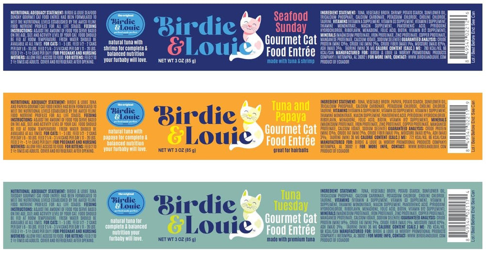birdie & louie gros plan pâté texture pour stimuler appétit du chat