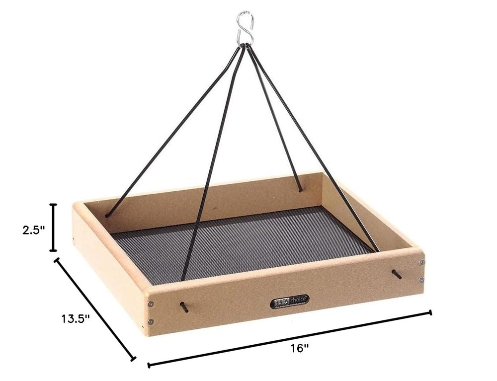 Birds Choice étiquette fabrication USA indiquant production locale et qualité durable