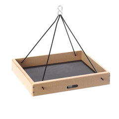 Birds Choice plateau suspendu face avant montrant la surface d'alimentation, robuste et stable