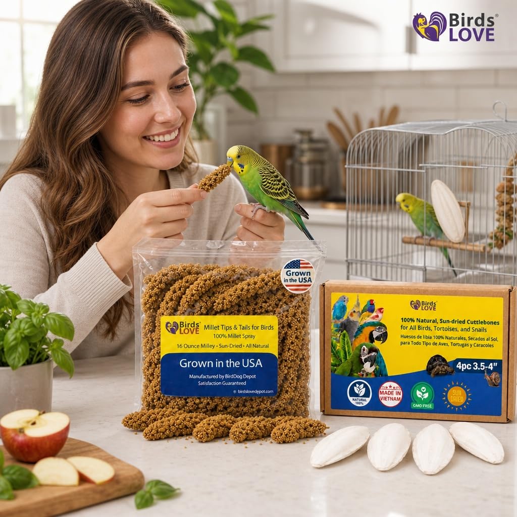 Birds LOVE étiquette produit lisible, infos claires sur origine et usage