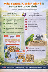 Birds LOVE fruits séchés détaillés offrant goût naturel attractif