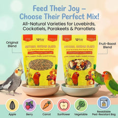 Birds LOVE gros plan sur graines et fruits montrant diversité et attractivité