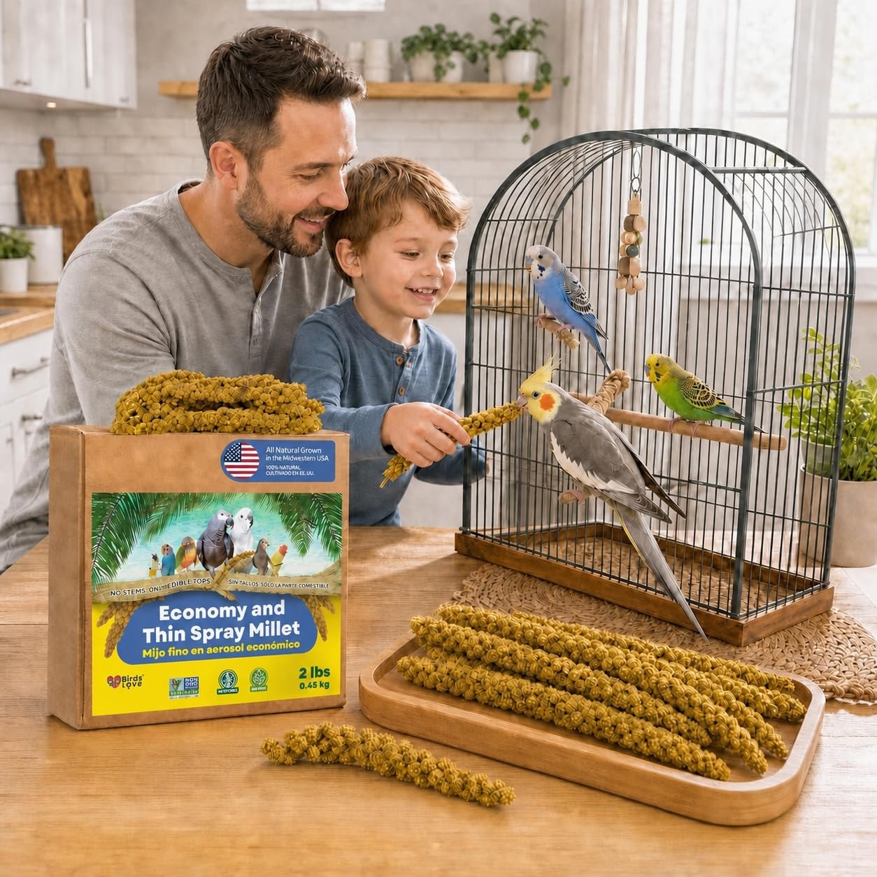 Birds LOVE oiseau picorant spray bénéfice comportement naturel encouragé