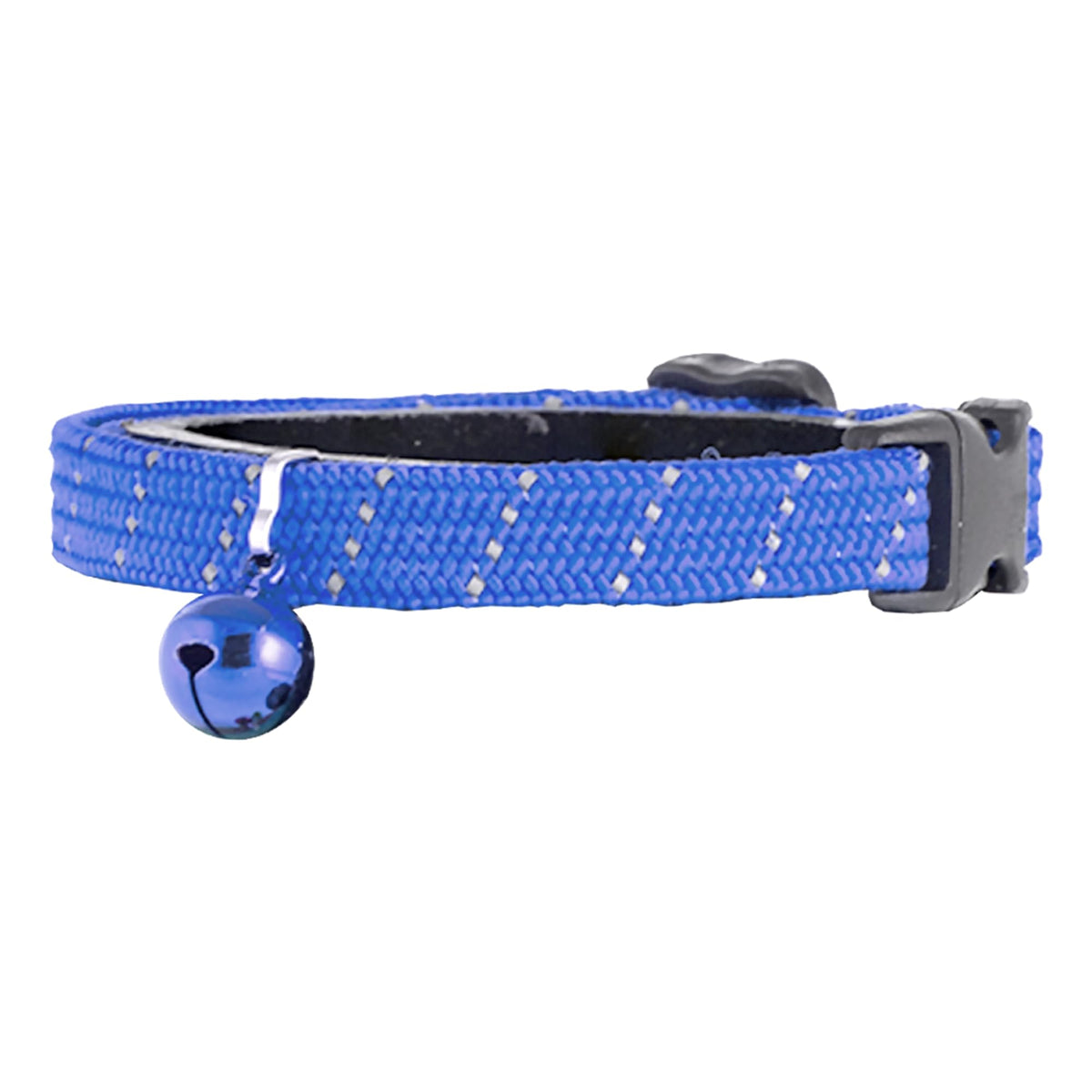 Birdsbesafe collier bleu visible de face montrant confort et sécurité