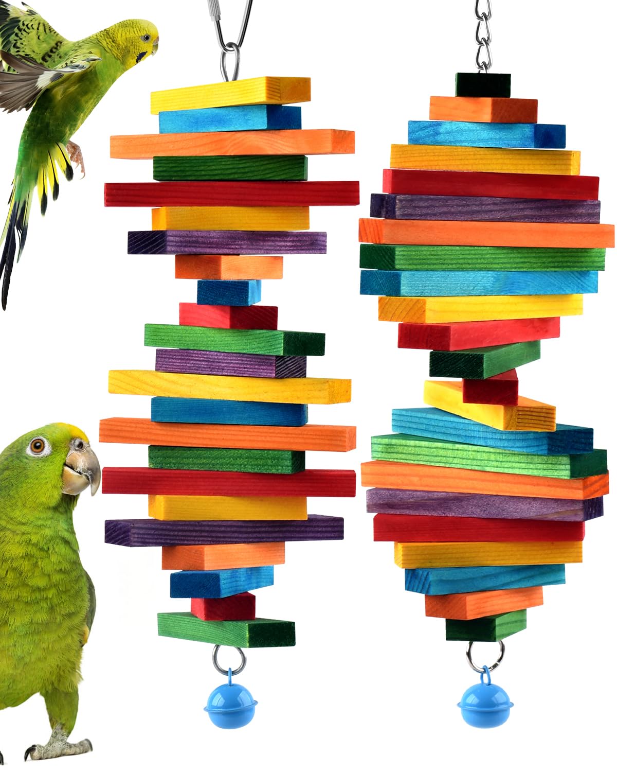 Bissap vue de face de l'ensemble suspendu montrant le design multicolore et attractif