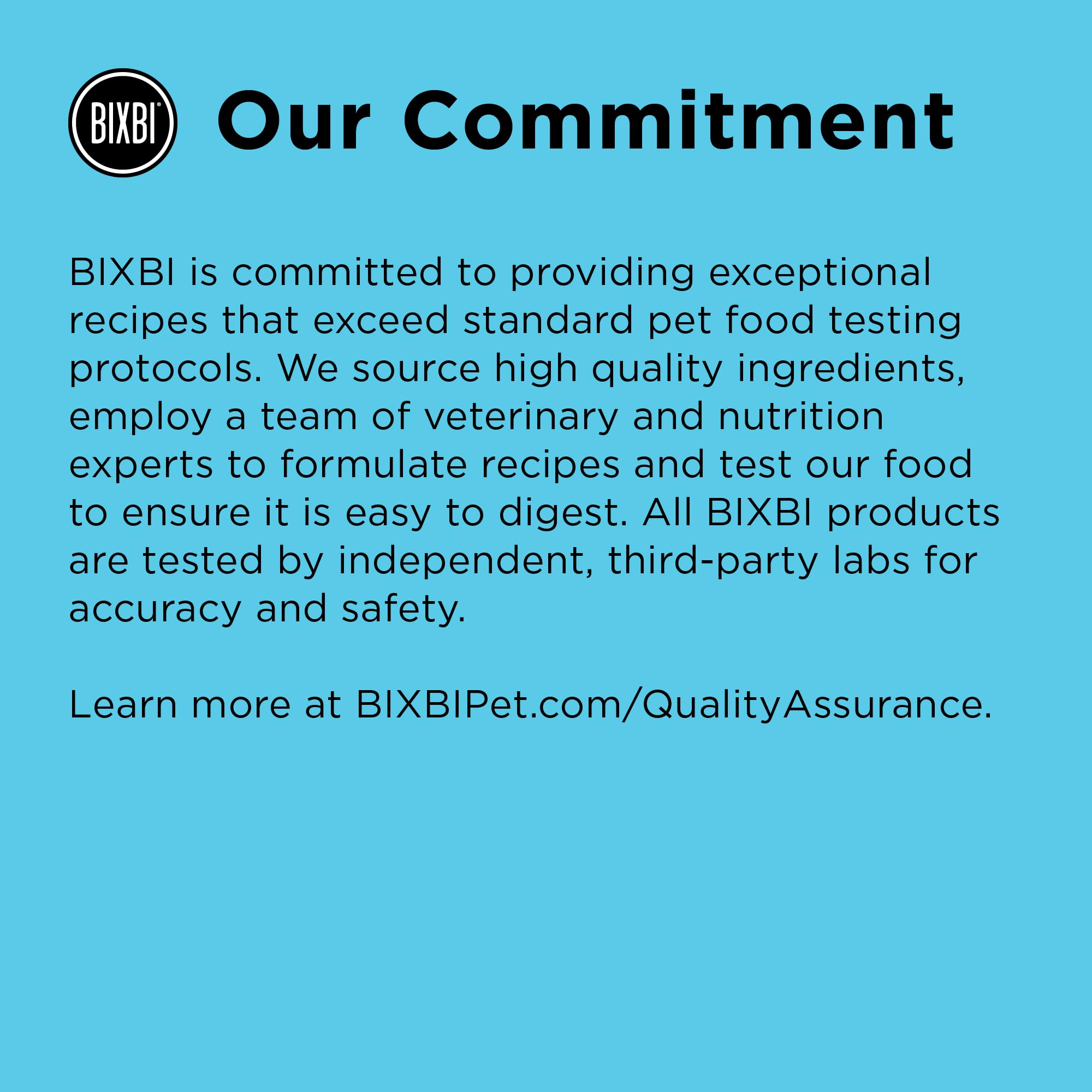 BIXBI pastille fabrication USA attestant traçabilité et qualité