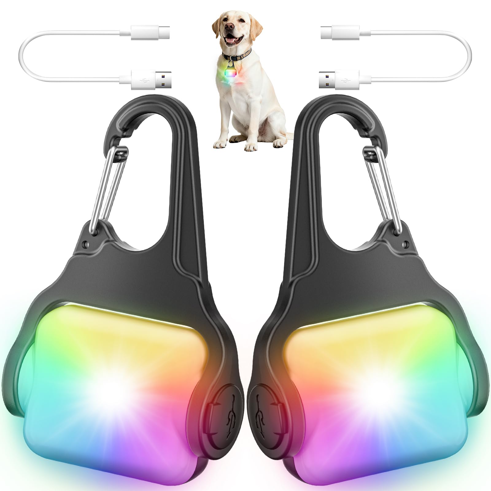 BLBS vue avant de la lampe collier, visibilité accrue pour la sécurité