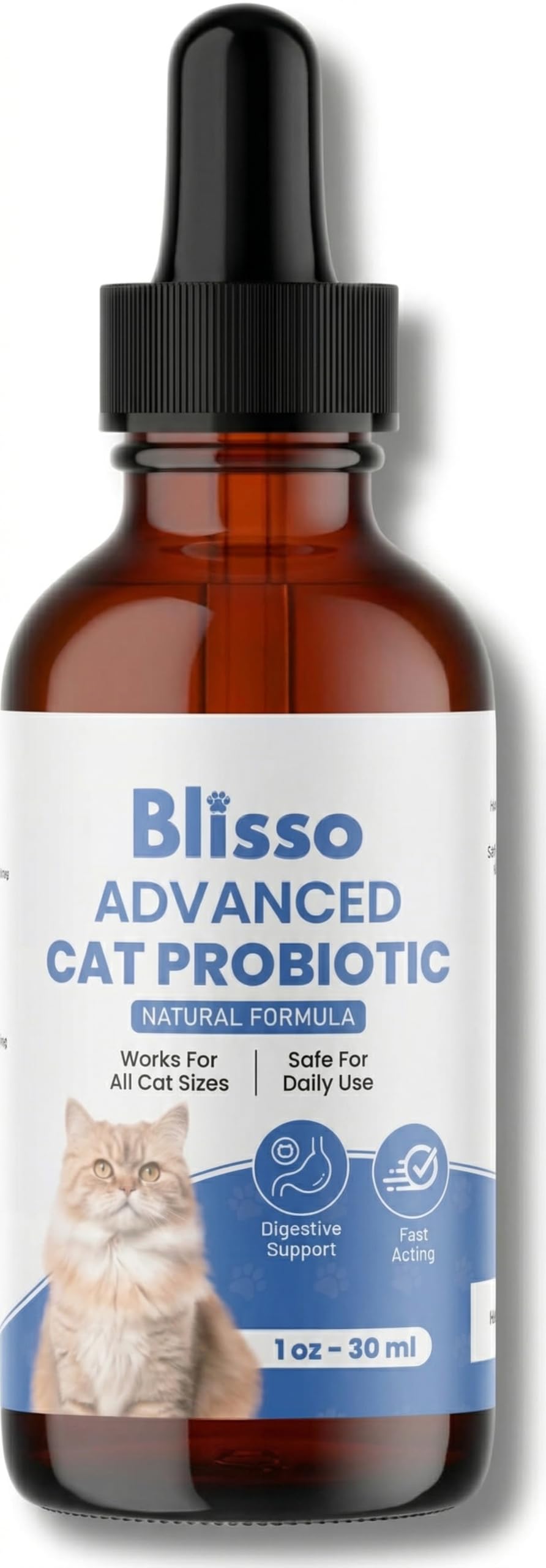 Blisso flacon 30 ml montrant l'emballage, bénéfice facilité d'administration