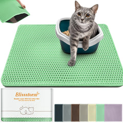 blissstorm vue avant du tapis litière montrant protection étendue