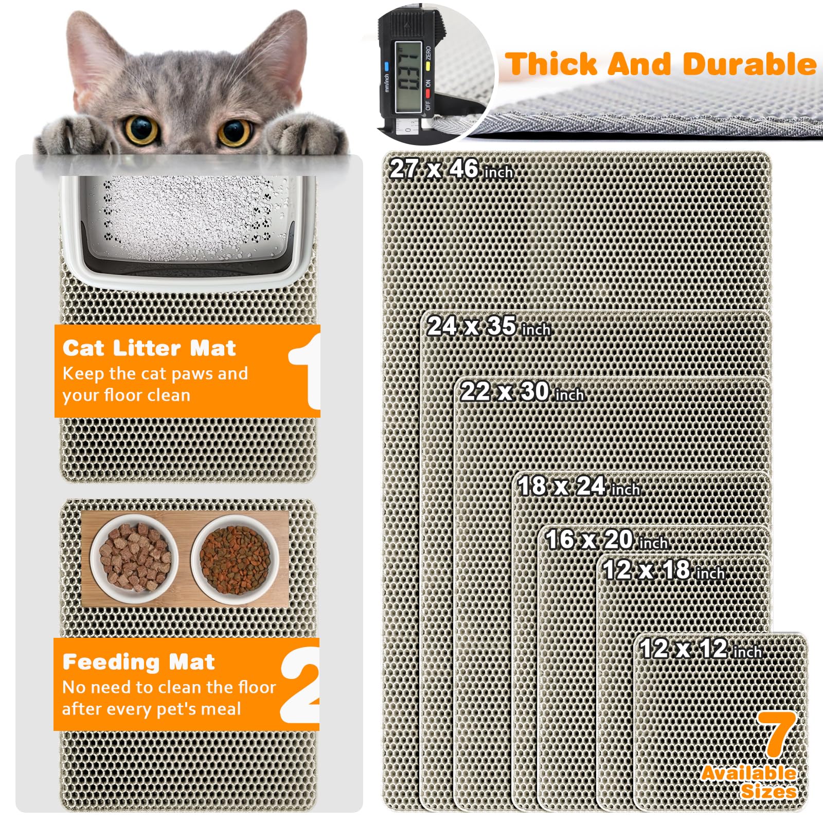 blissstorm gros plan alvéoles en EVA, retient les grains efficacement