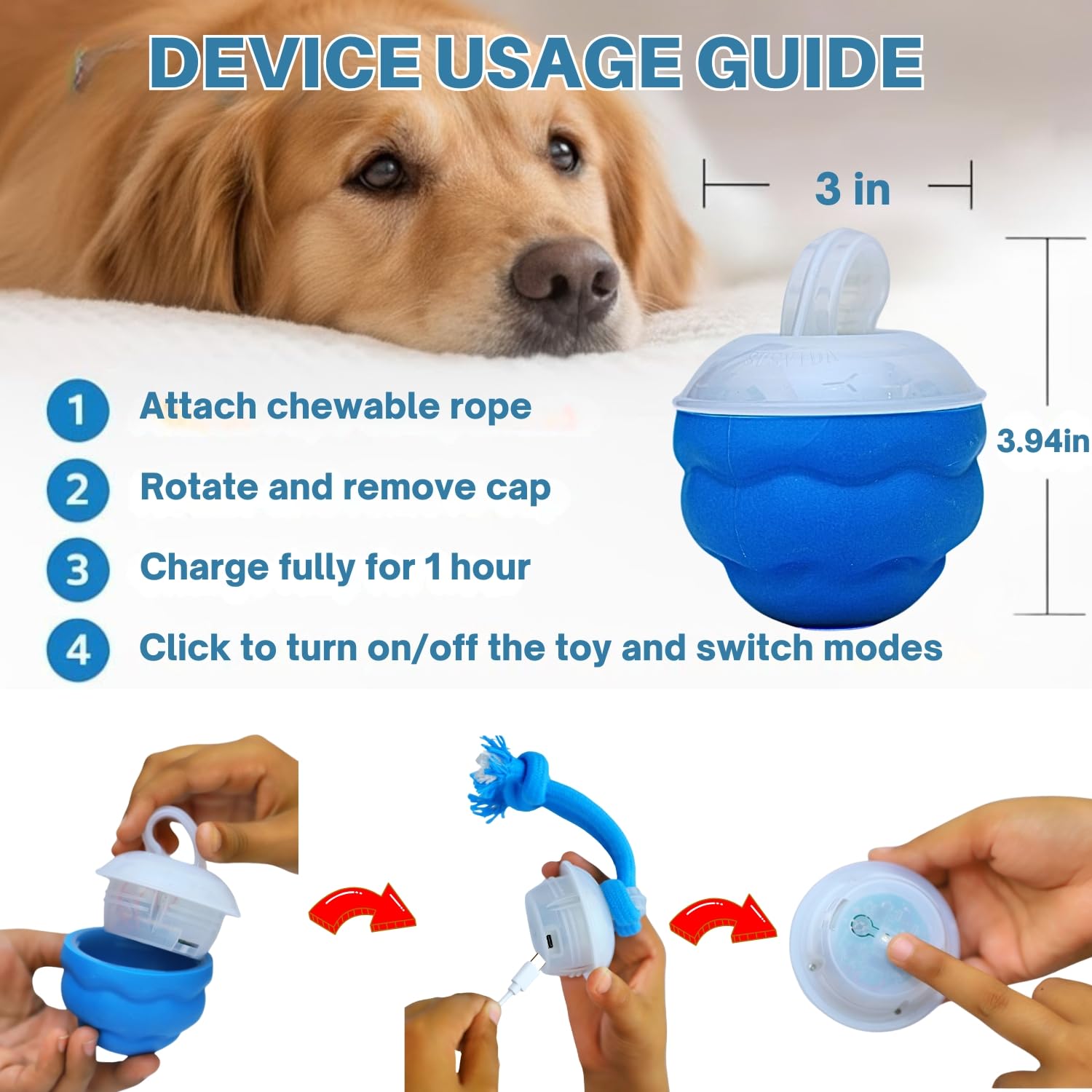 Bloompaw port USB pour recharge rapide et usage pratique