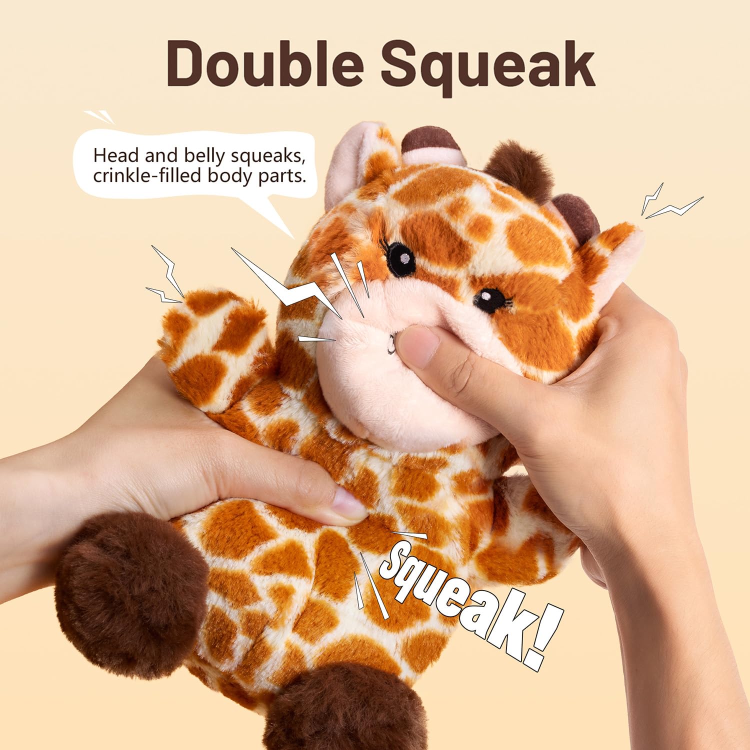 BluBrk girafe gros plan tissu ultra-doux offrant confort
