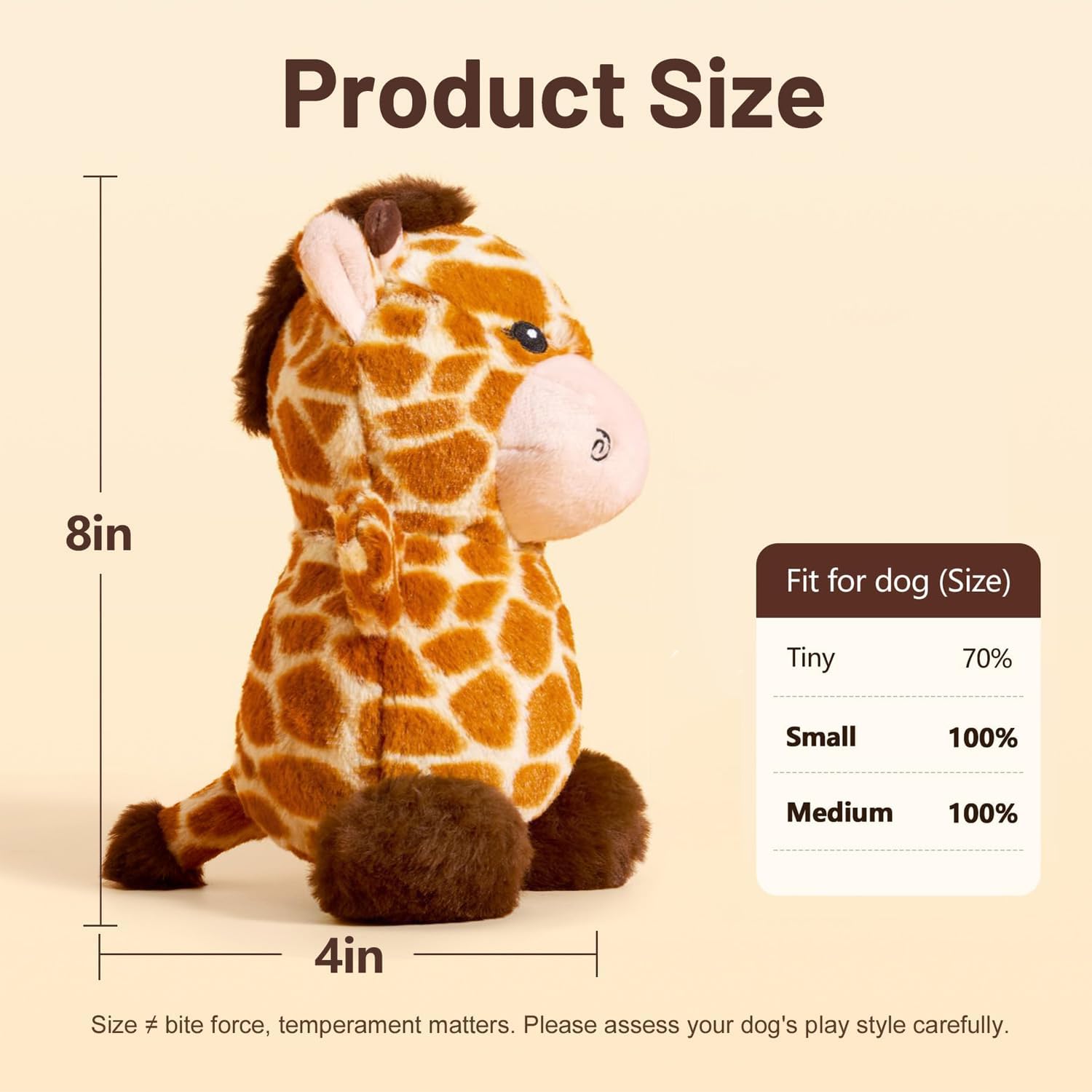 BluBrk girafe zones froissées dans oreilles bras et queue stimulation