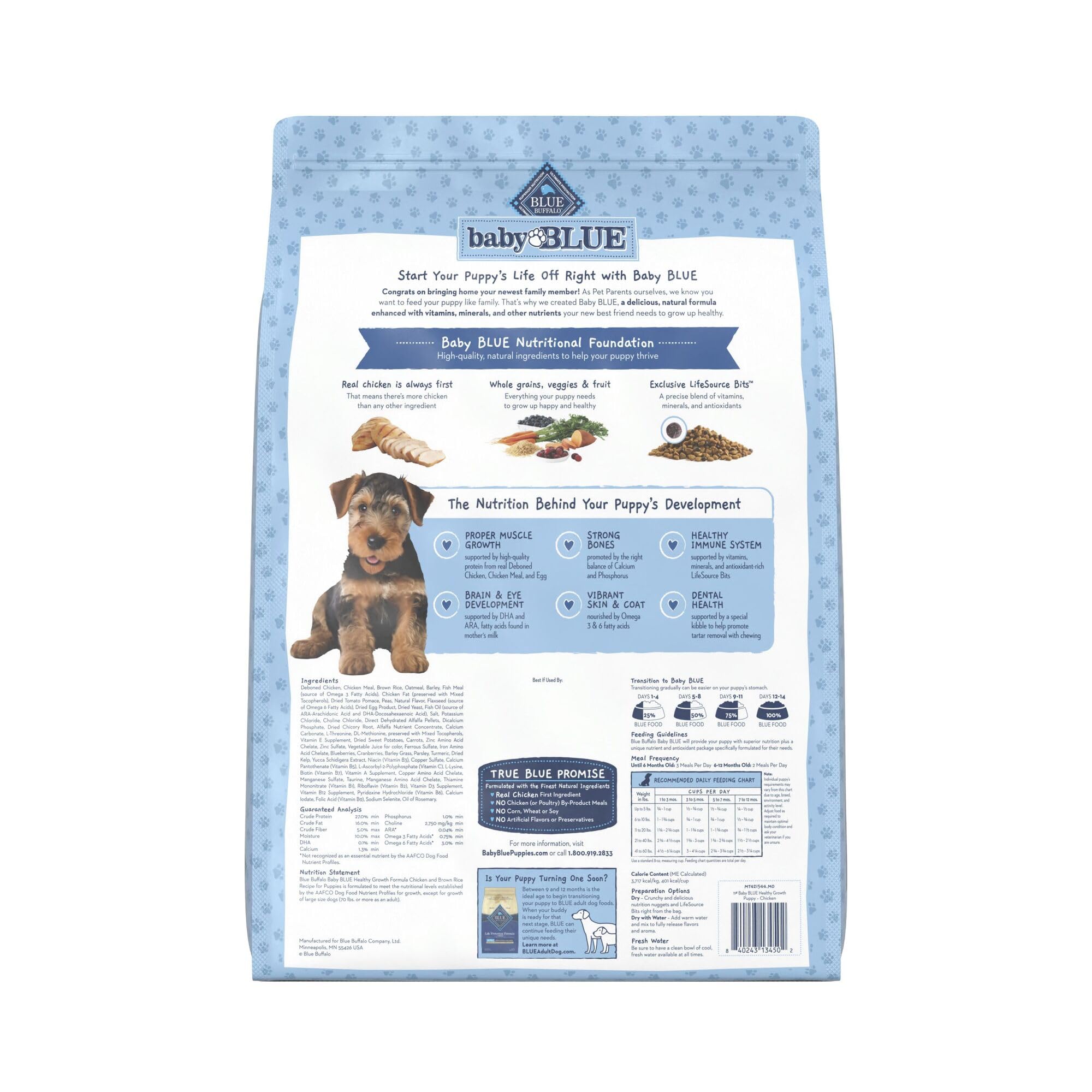 Blue Buffalo gros plan des croquettes montrant texture et appétence