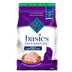 Blue Buffalo sachet avant montrant ingrédients clés et bénéfices nutritifs