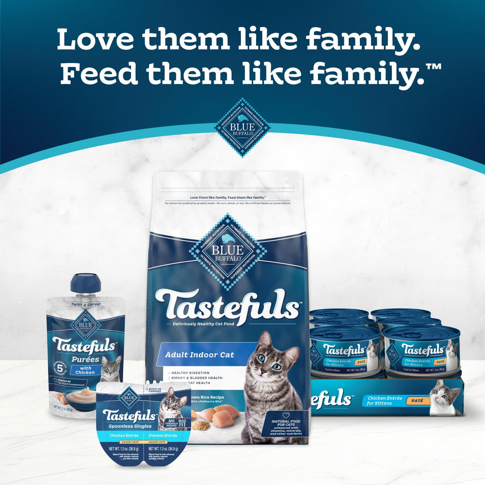 Blue Buffalo comparaison taille avec objets pour visualiser portion 2.6 oz