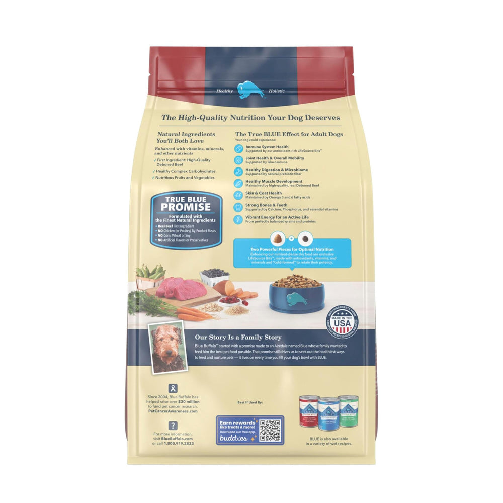 Blue Buffalo croquettes gros plan, texture croquante favorisant mastication