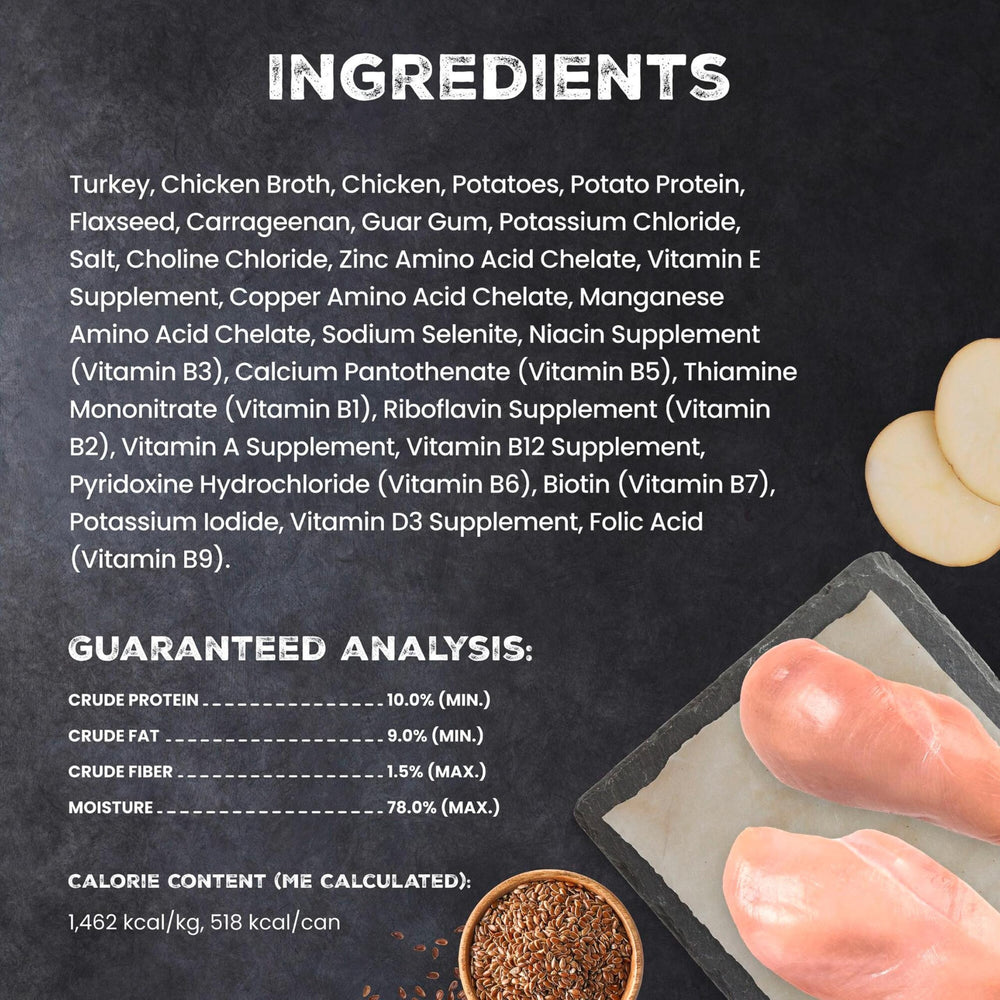 Blue Buffalo comparaison de portion montrant la quantité par conserve