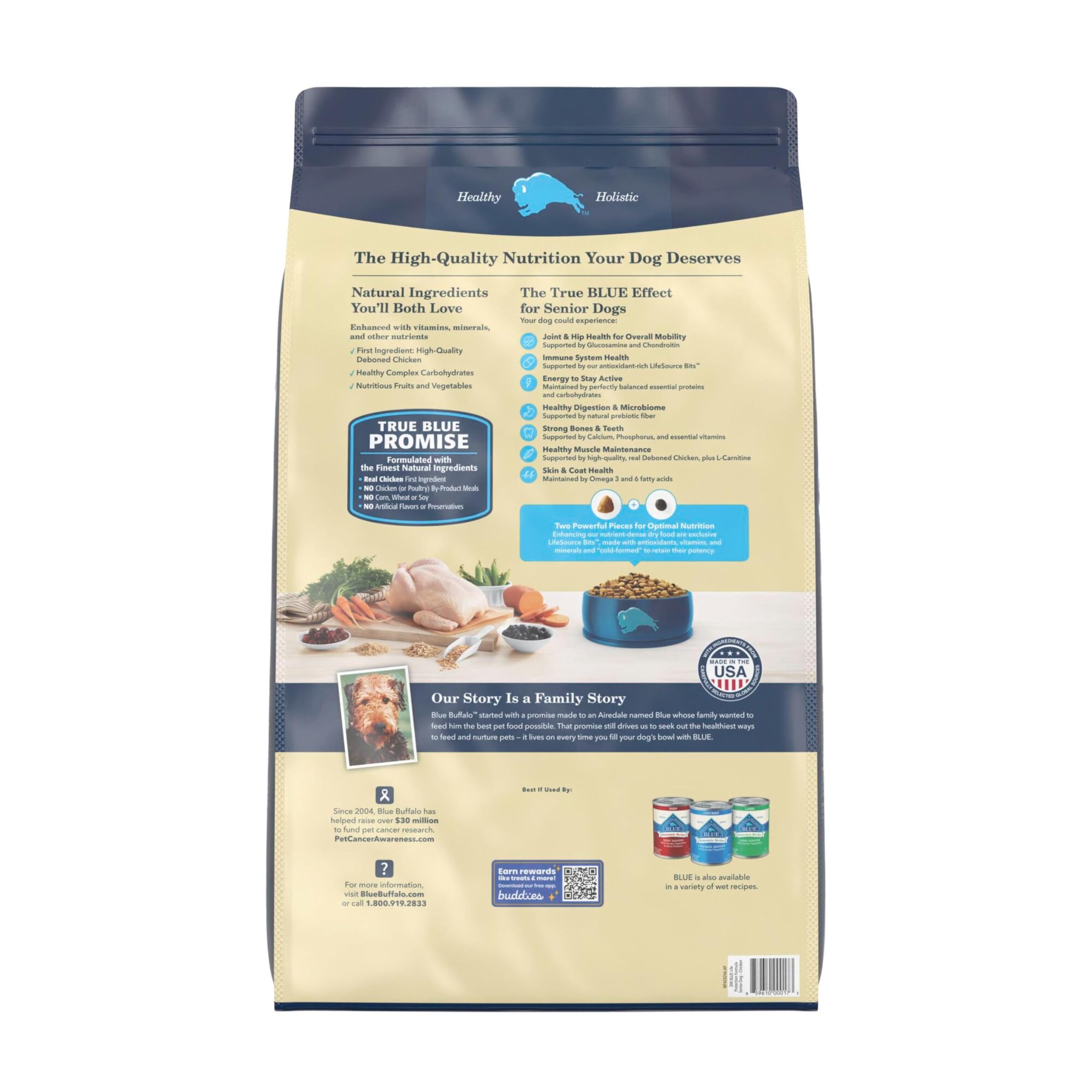 Blue Buffalo gros plan croquette montrant texture et qualité protéique
