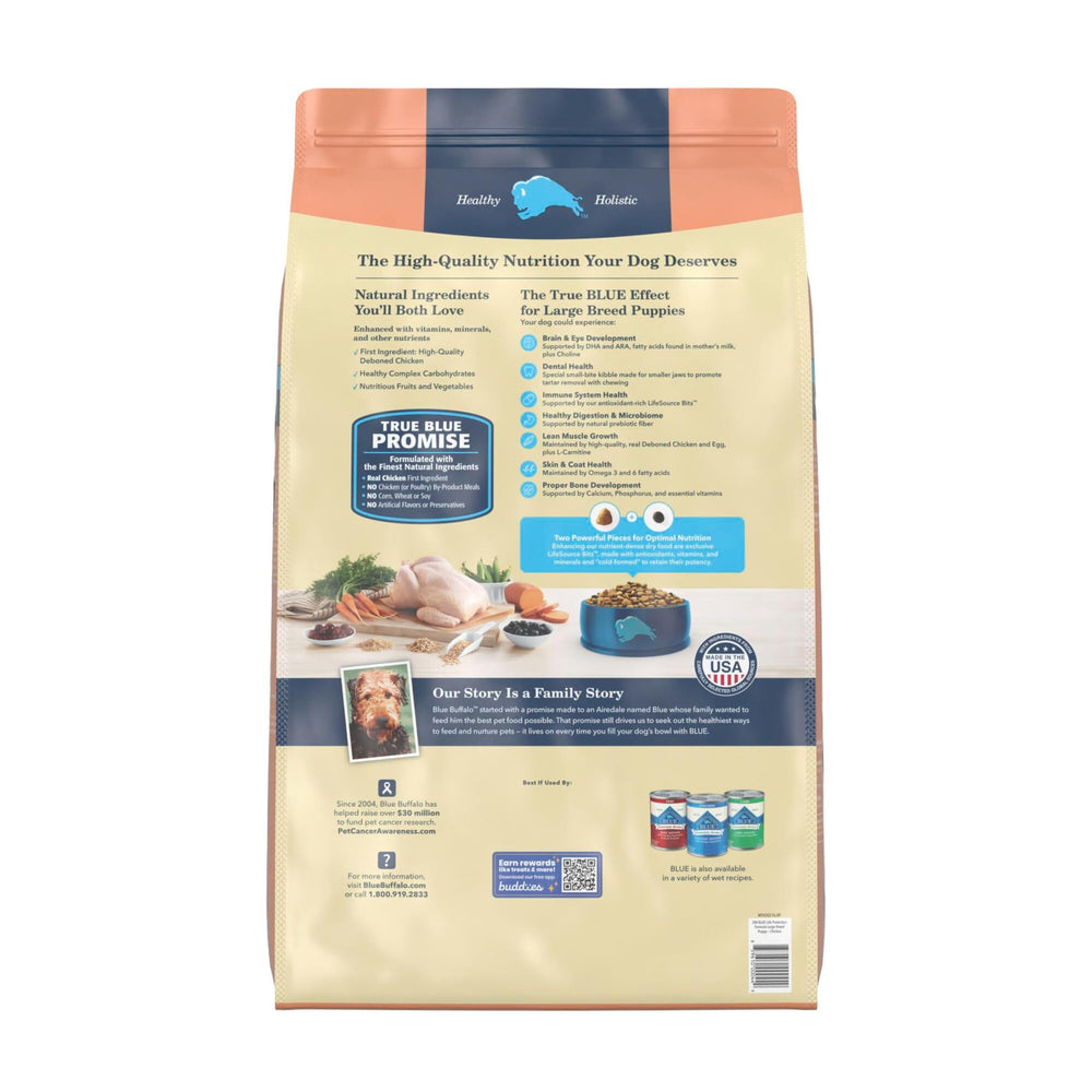 Blue Buffalo gros plan des croquettes montrant texture et qualité protéique pour muscles