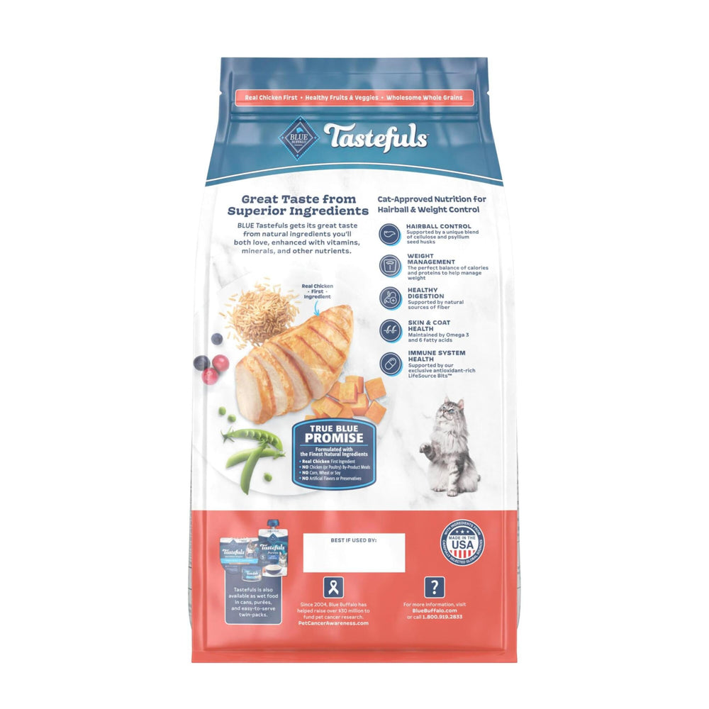 Blue Buffalo gros plan croquettes montrant texture et appétence, favorise acceptation par le chat