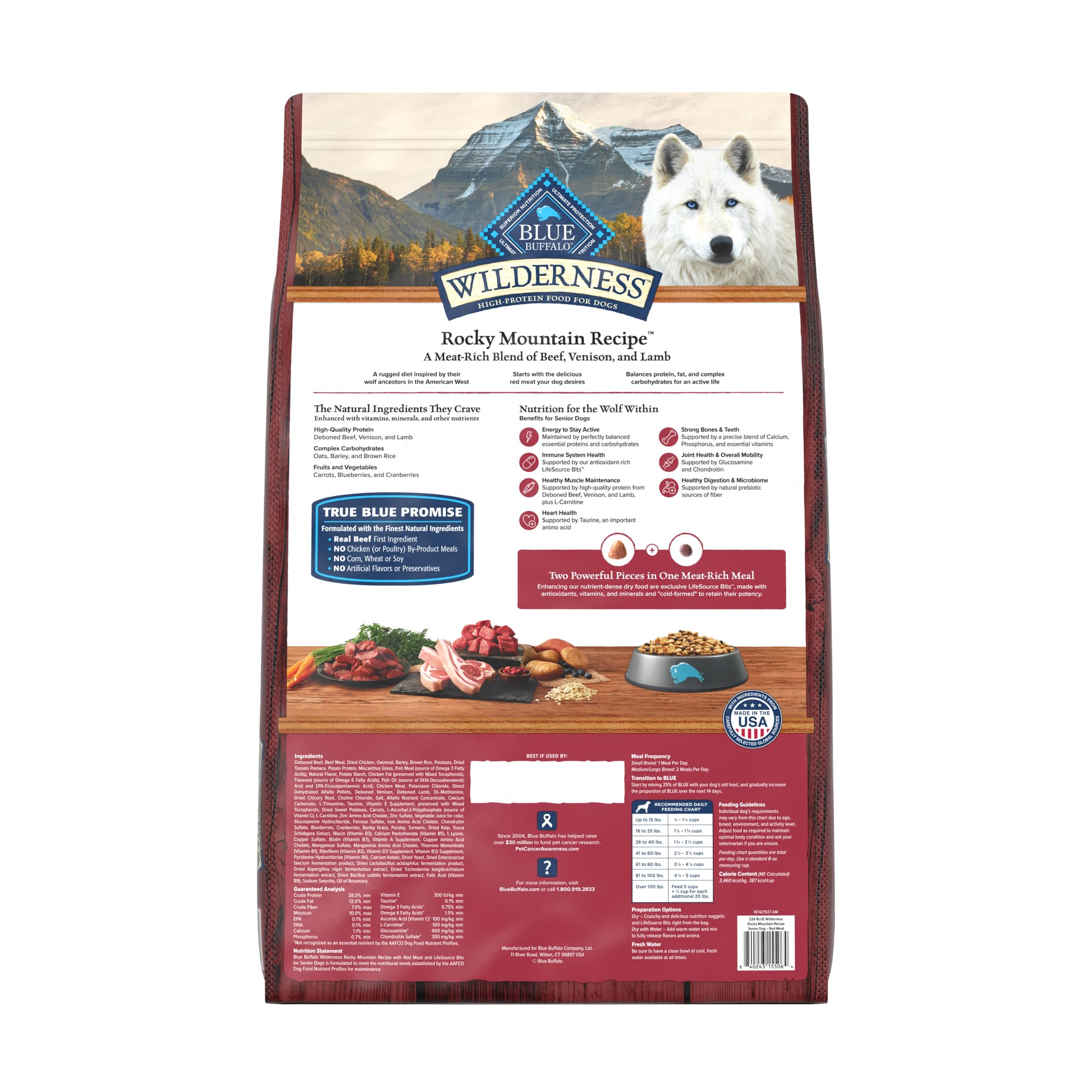 Blue Buffalo gros plan croquettes texture pour meilleure appétence et digestion