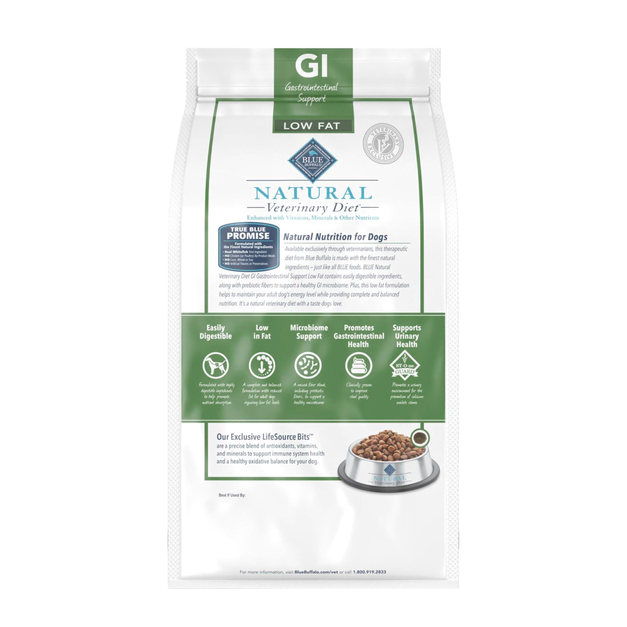 Blue Buffalo gros plan des croquettes montrant texture facilitant digestion