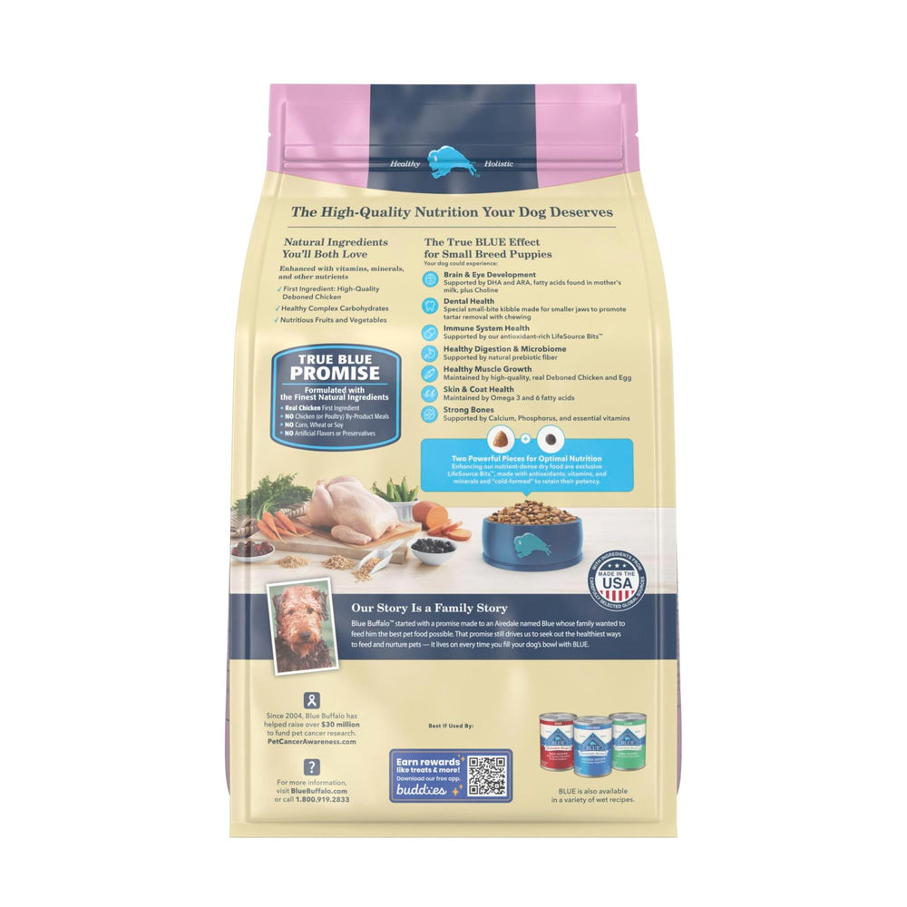 Blue Buffalo gros plan des croquettes pour petites mâchoires, facilité d'ingestion