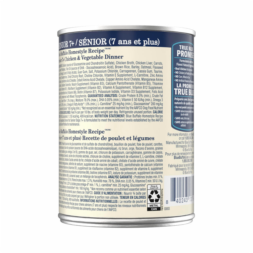 Blue Buffalo boîte ouverte révélant pâté humide appétissant et moelleux