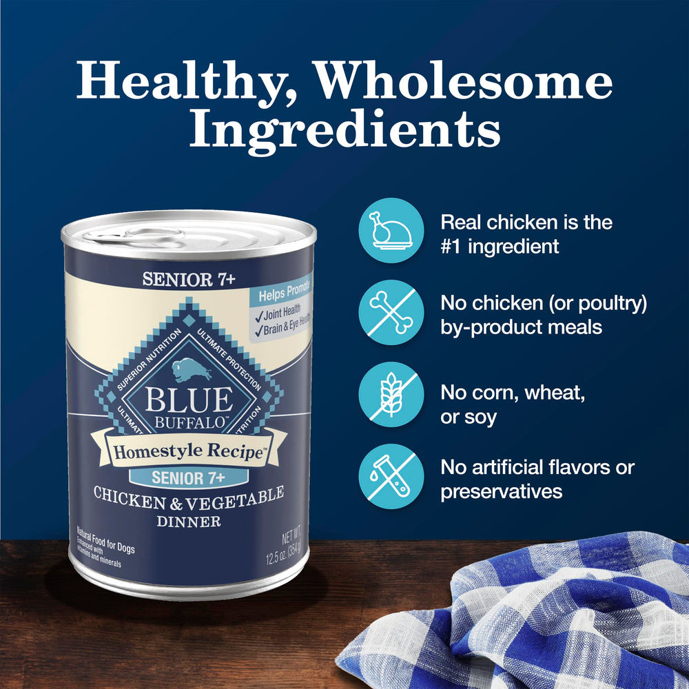 Blue Buffalo légumes et fruits frais illustrant fibres et antioxydants