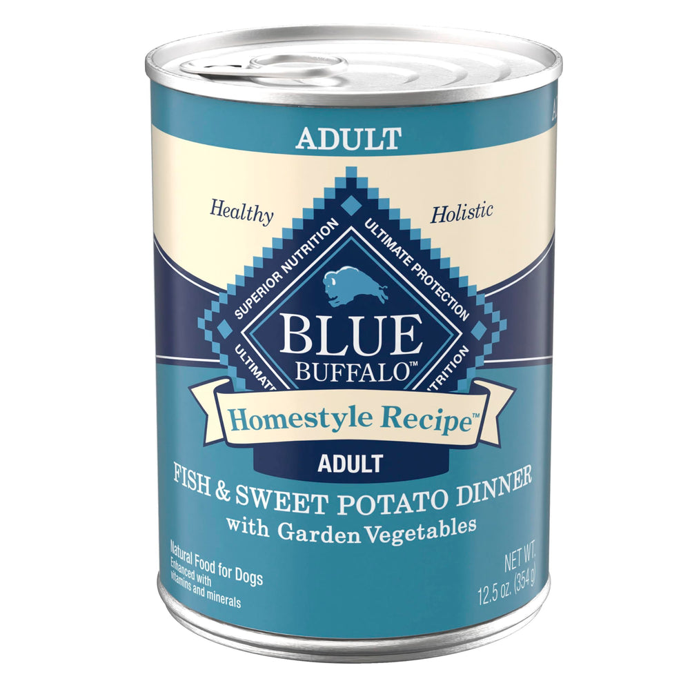 Blue Buffalo conserve ouverte révélant pâté prêt à servir, facilite le repas