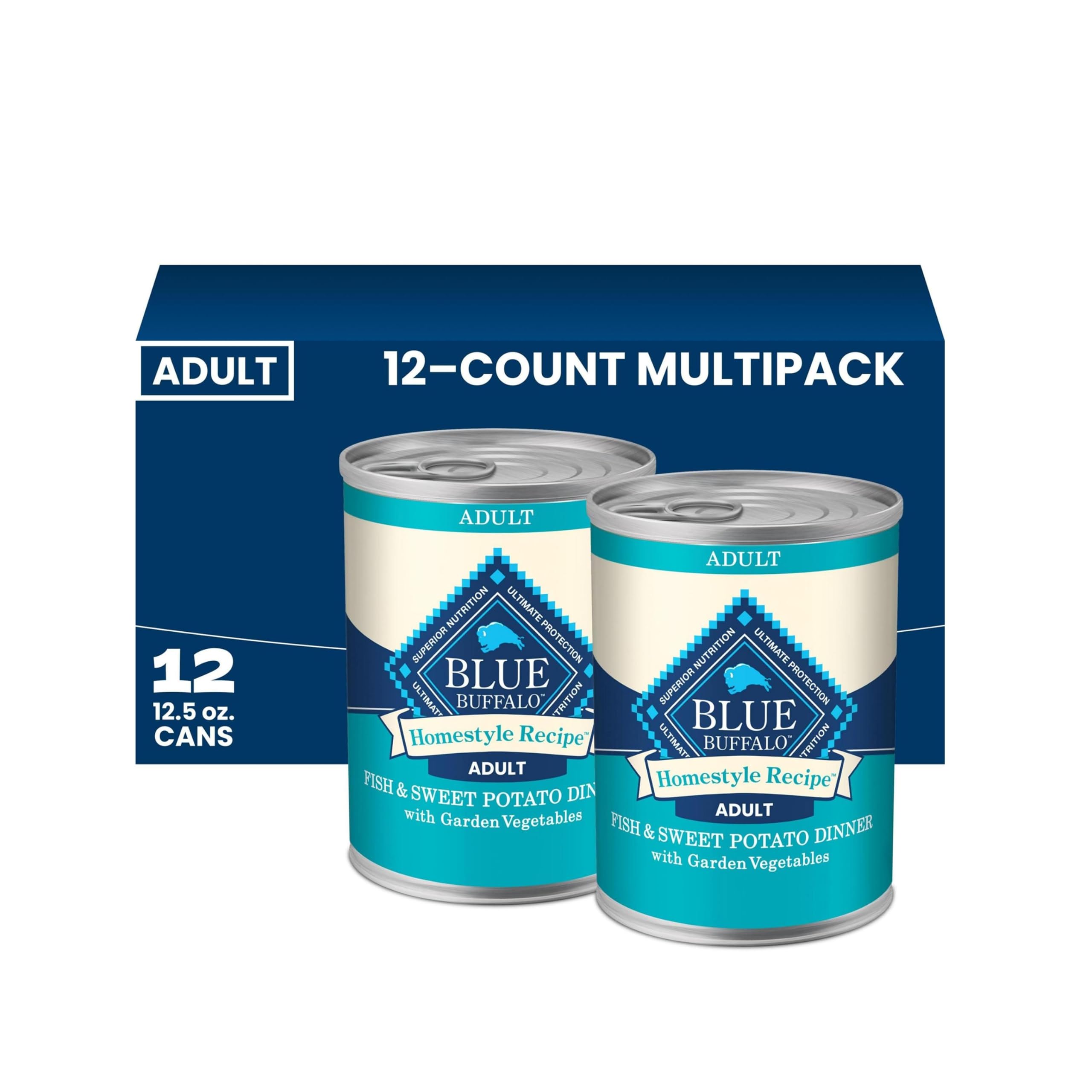 Blue Buffalo emballage frontal montrant la conserve et transmission de confiance