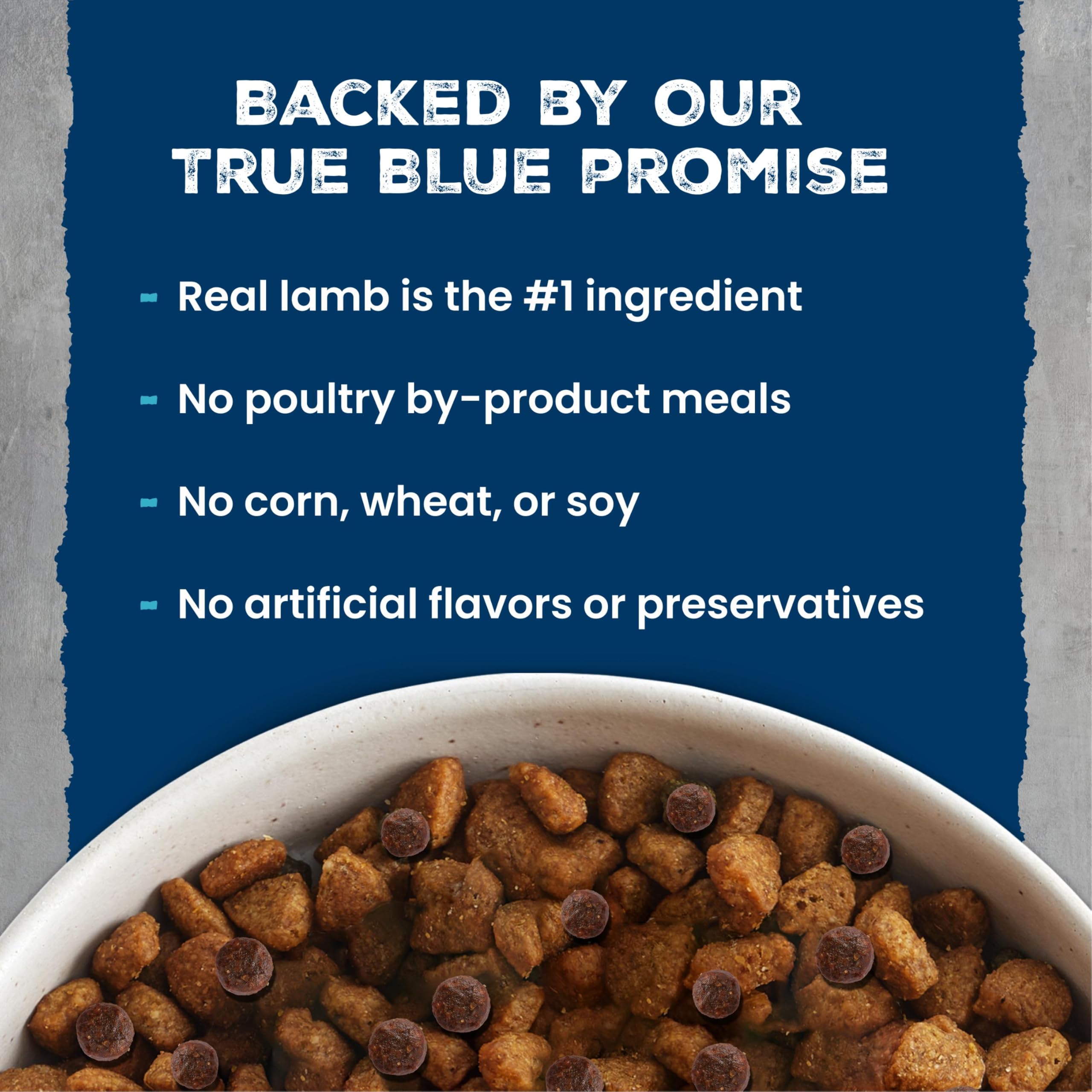Blue Buffalo tableau nutritionnel lisible garantissant apport protéique et vitamines