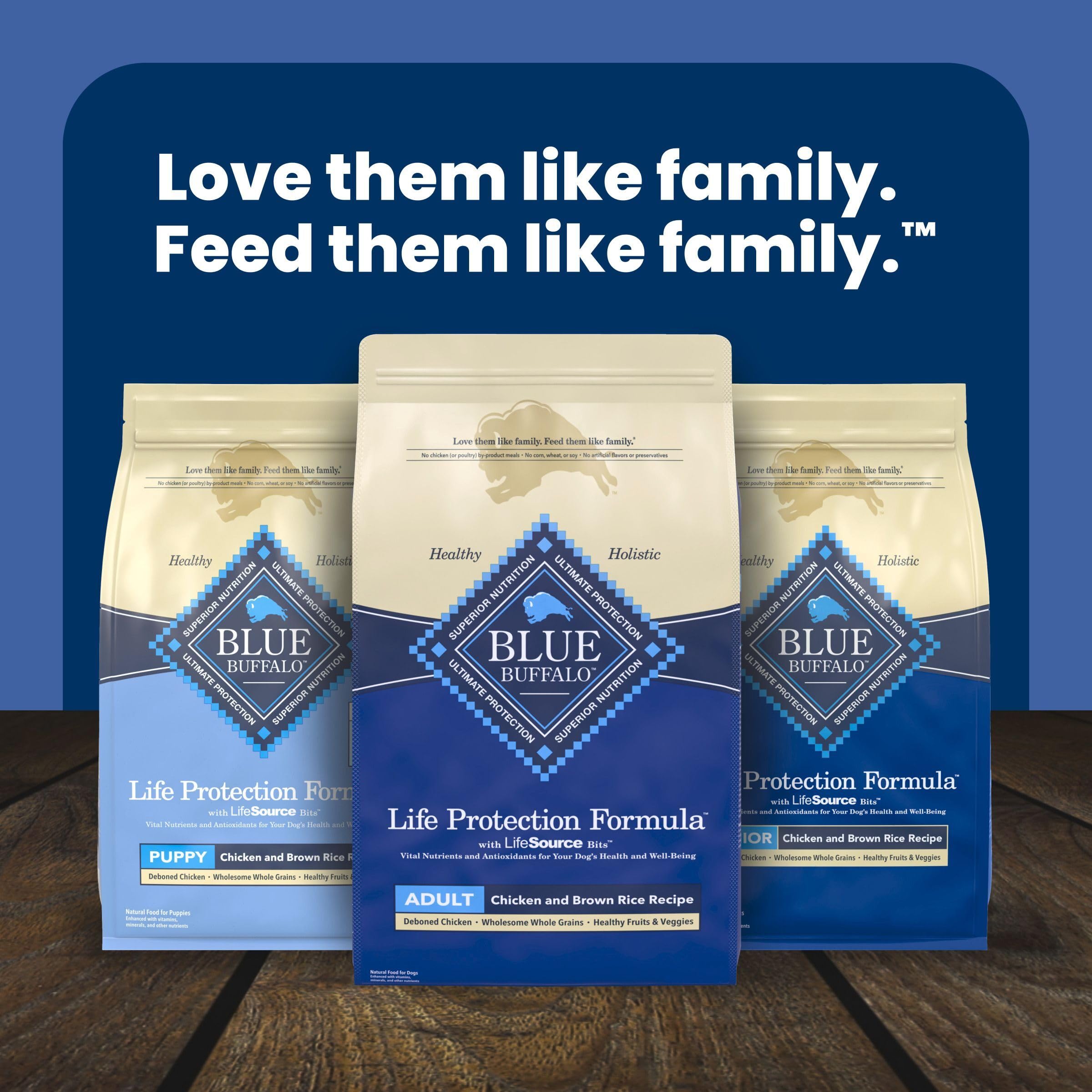 Blue Buffalo grains et riz brun illustrant sources d’énergie douce