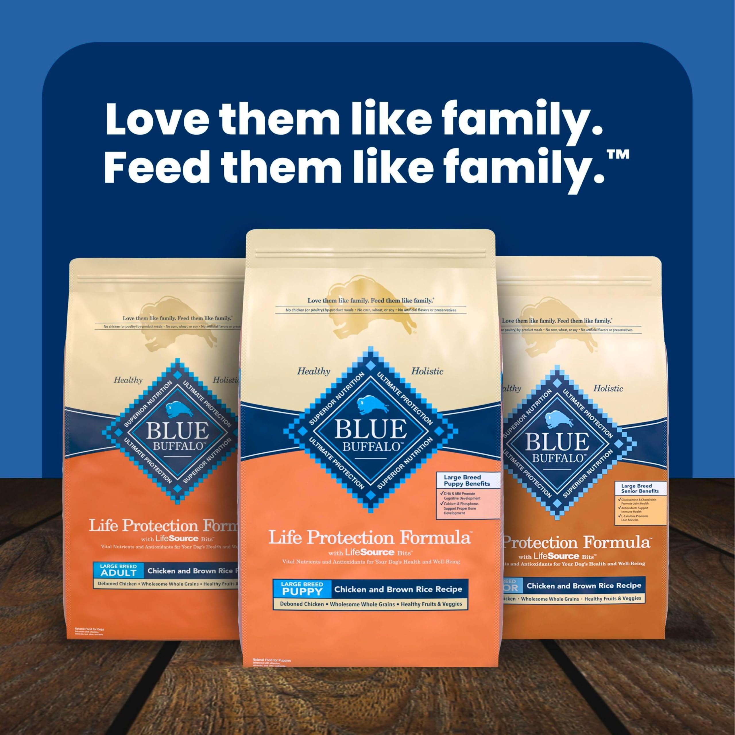 Blue Buffalo gros plan LifeSource Bits montrant mélange d'antioxydants ciblés