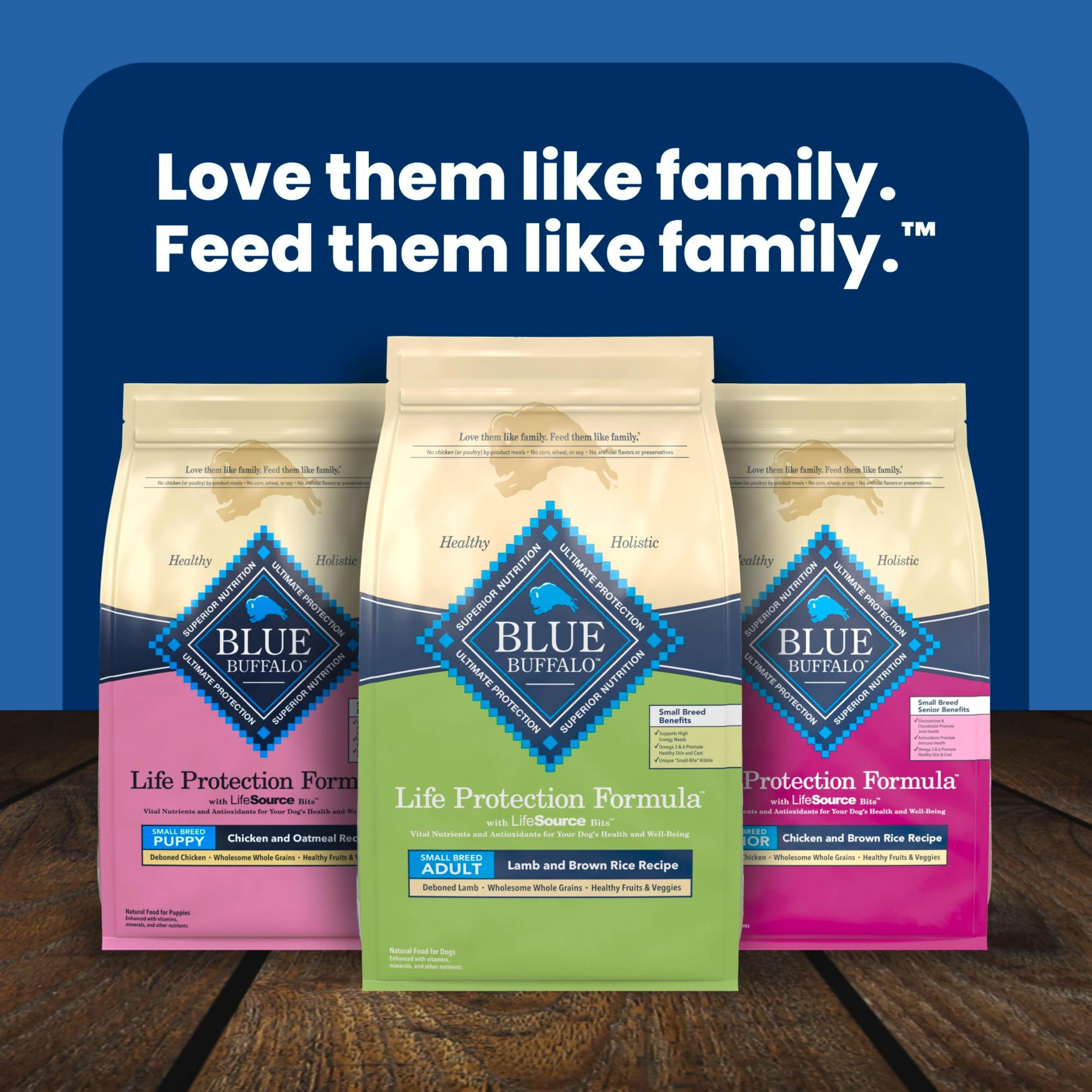 Blue Buffalo ambiance cuisine montrant produit naturel pour repas quotidien du chien
