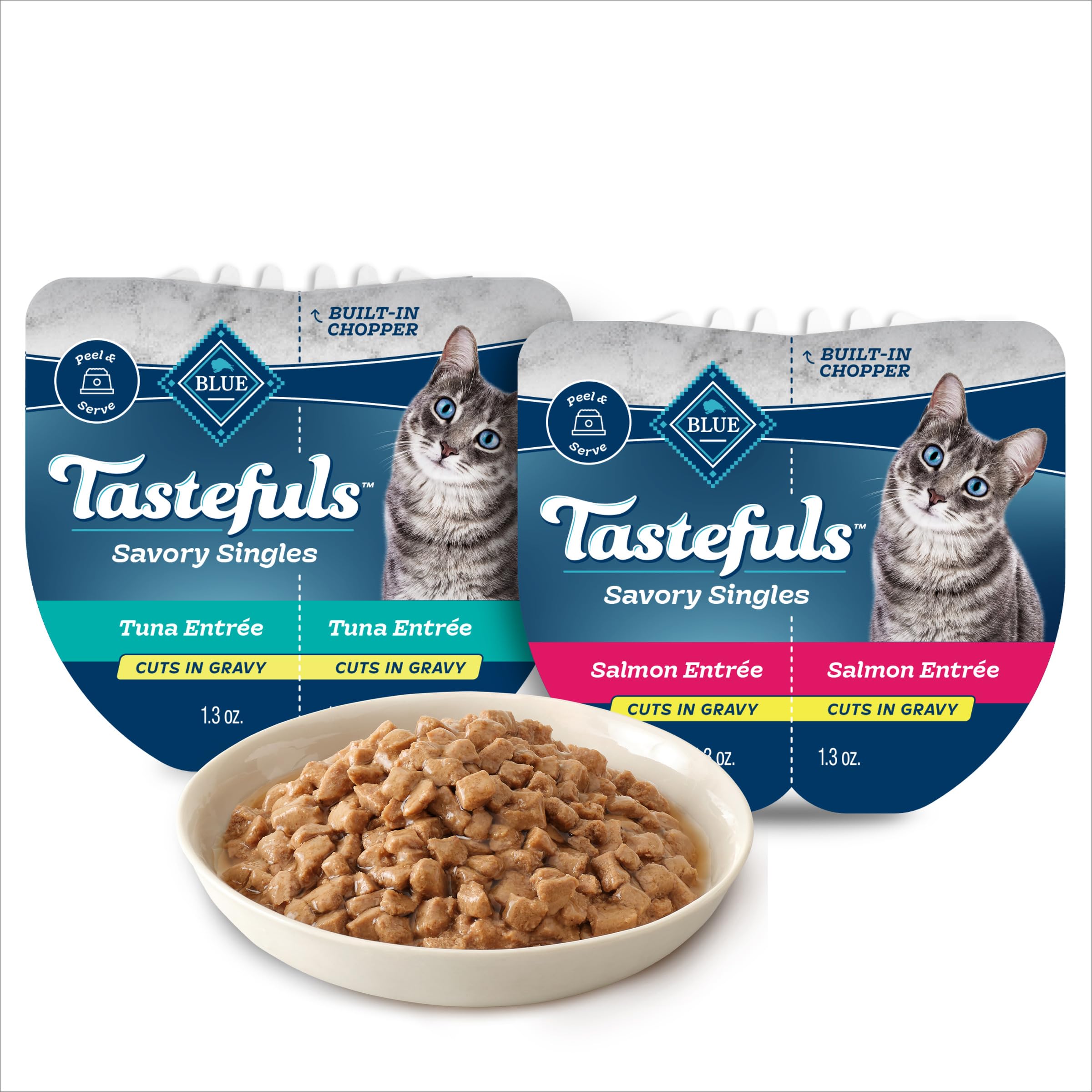 Blue Buffalo emballage avant présentant le multipack et bénéfice praticité