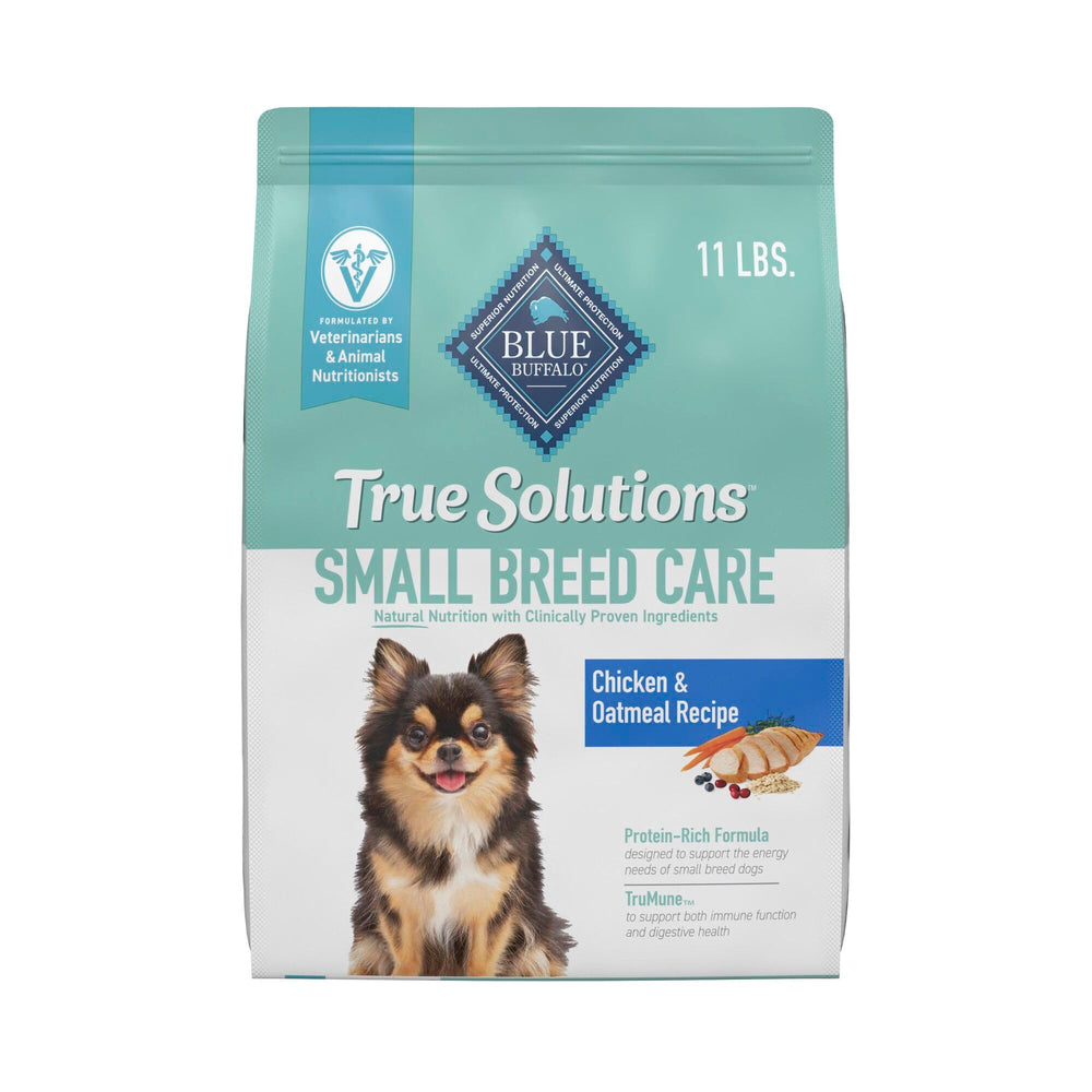 Blue Buffalo sachet devant montrant la marque et avantages nutritionnels