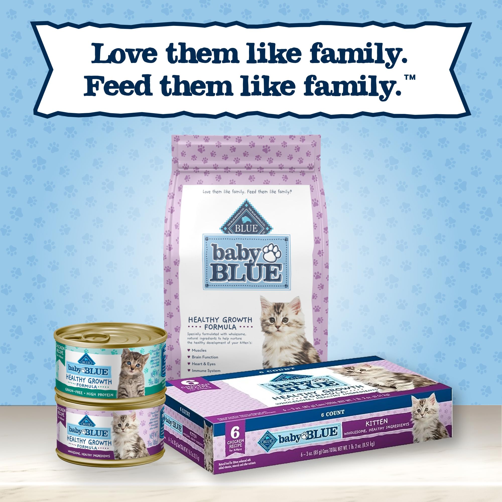 Blue Buffalo sachet ouvert avec croquettes montrant fraîcheur et format 2 lb